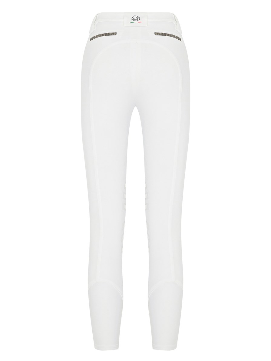ALEA-W WHITE WOMEN'S KNEE GRIP PRO WINTER BREECHES