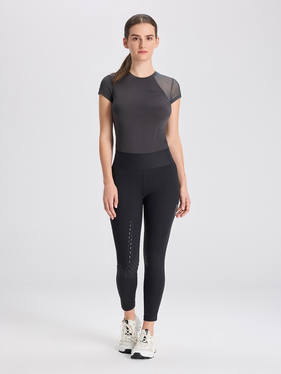 ALLEGRA BLACK LEGGINGS FULL GRIP PRO DA DONNA