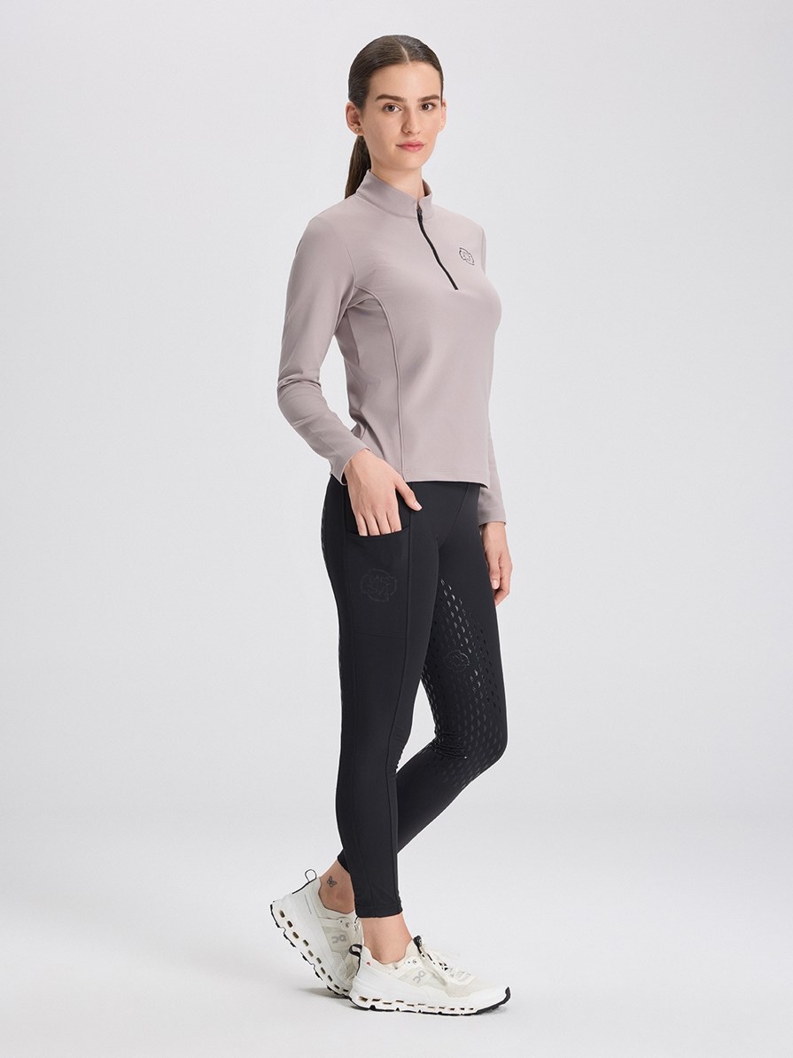 ALLEGRA BLACK WOMEN'S FULL GRIP PRO LEGGINGS