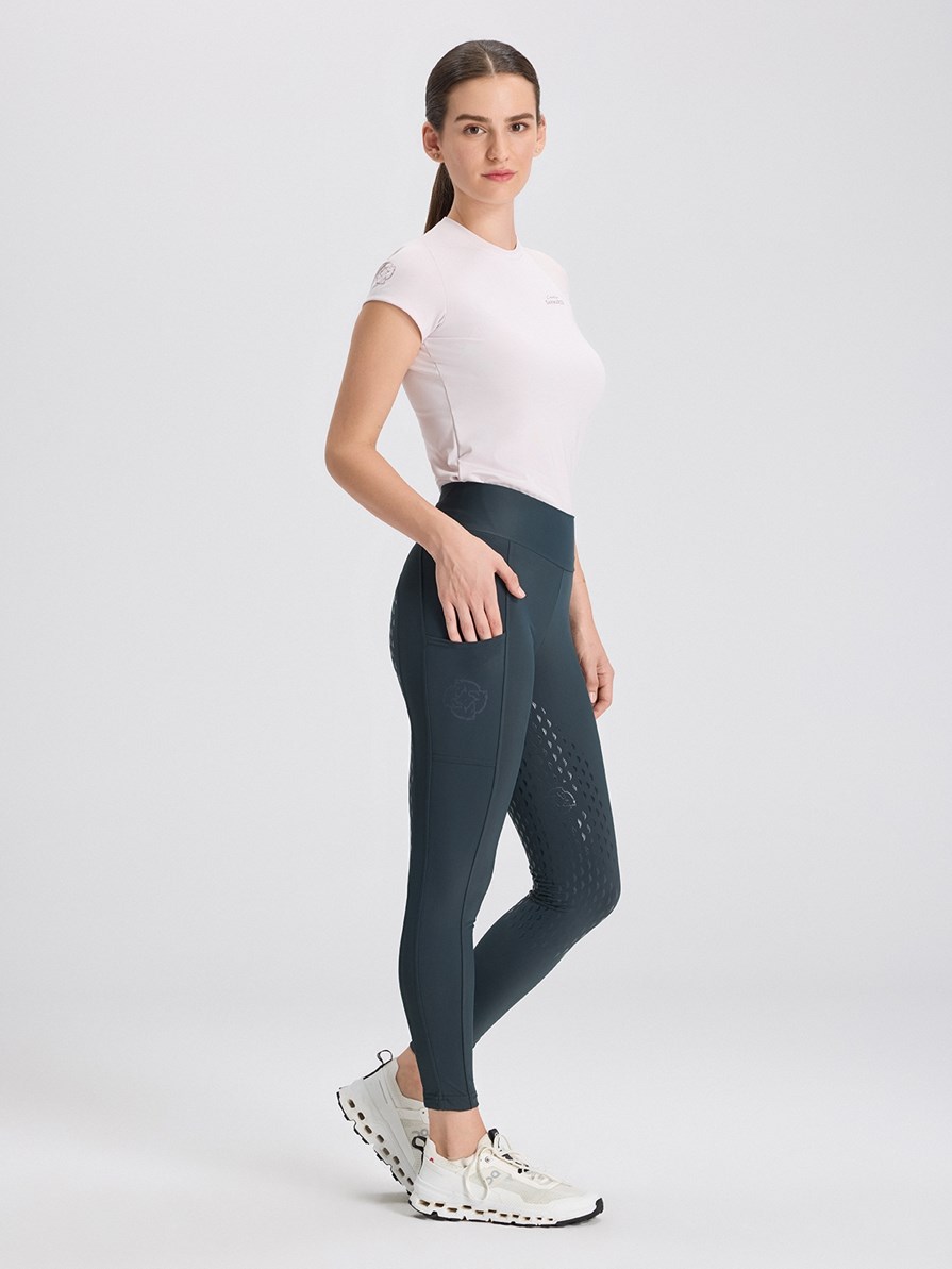 ALLEGRA DARK GRAY LEGGINGS FULL GRIP PRO DA DONNA
