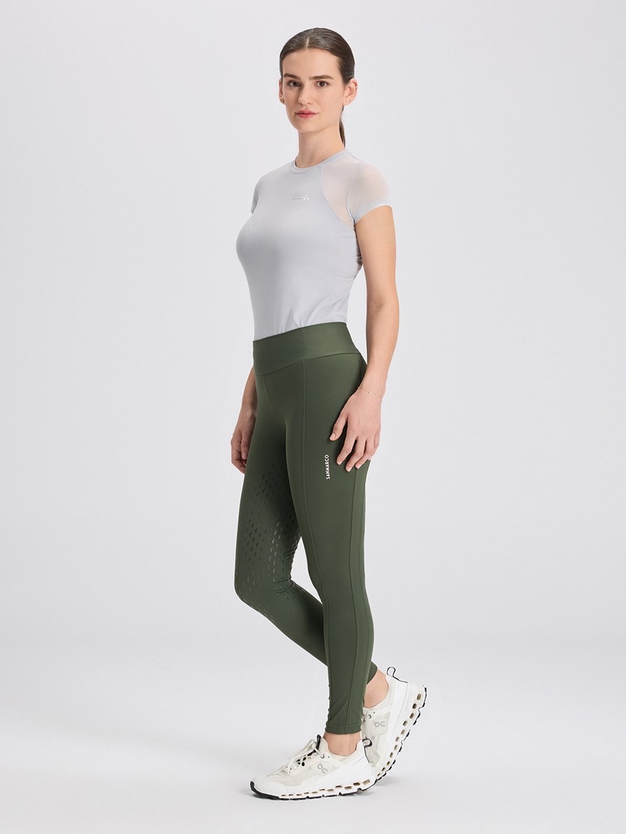 ALLEGRA GREEN LEGGINGS FULL GRIP PRO DA DONNA
