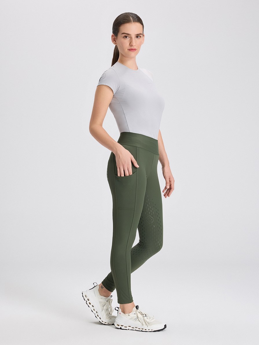 ALLEGRA GREEN LEGGINGS FULL GRIP PRO DA DONNA