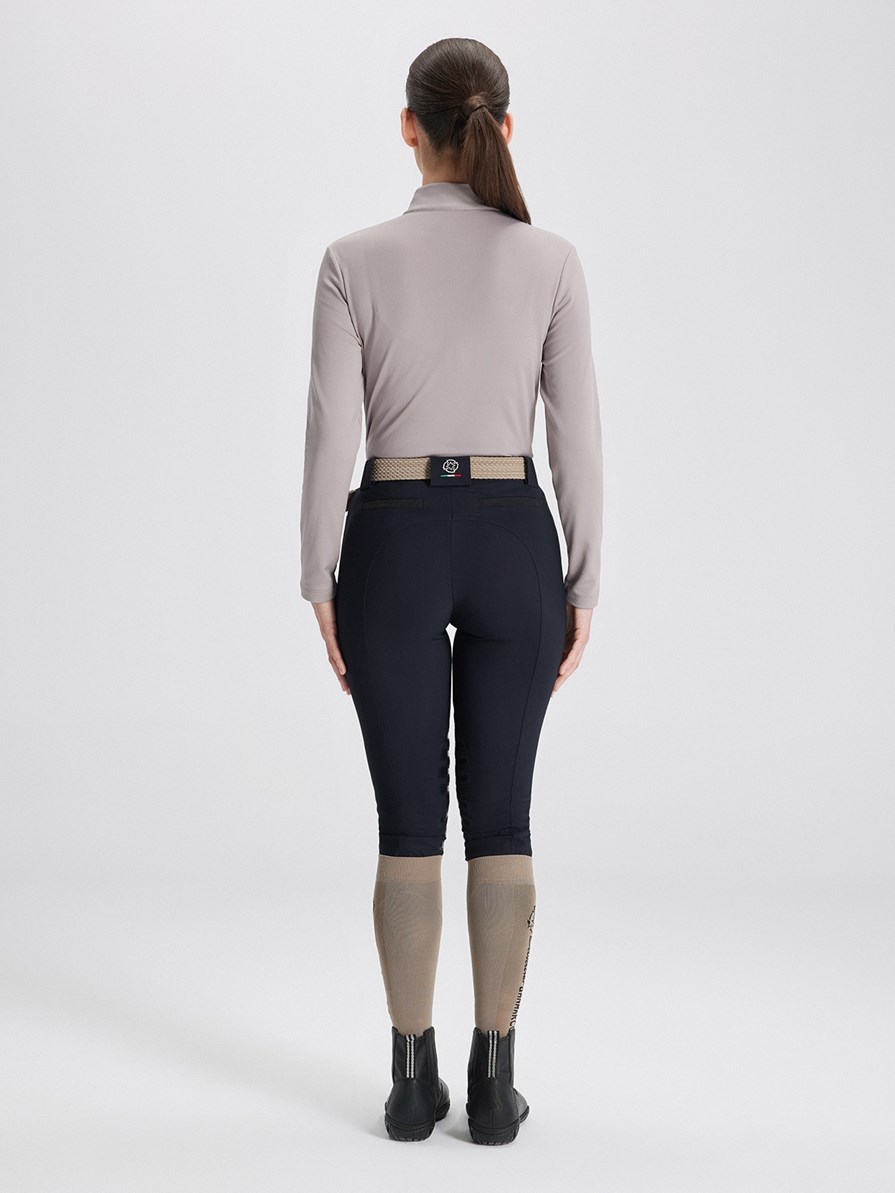 ASPEN BEIGE WOMEN'S LONG SLEEVE BASE LAYER QUARTER ZIP