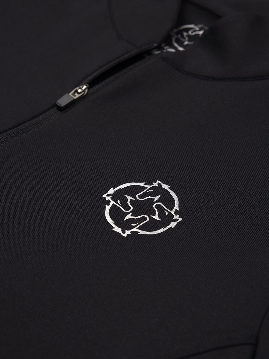 ASPEN BLACK MAGILETTA DONNA MANICA LUNGA QUARTER ZIP