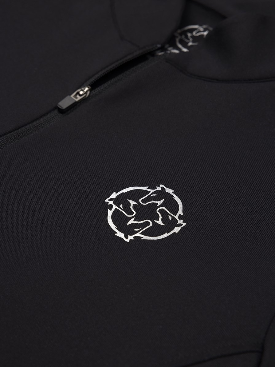 ASPEN BLACK WOMEN'S LONG SLEEVE BASE LAYER QUARTER ZIP 