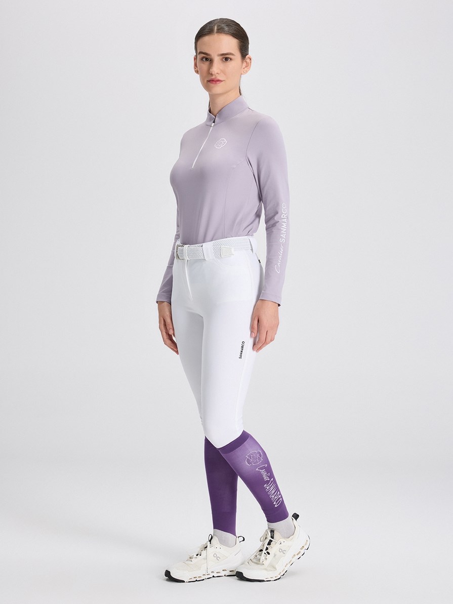 ASPEN LILAC WOMEN'S LONG SLEEVE BASE LAYER QUARTER ZIP