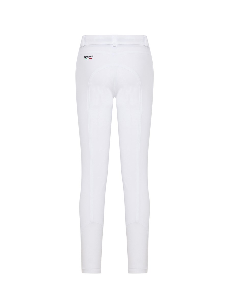 ATLANTIS WHITE KID'S UNISEX KNEE GRIP PRO BREECHES