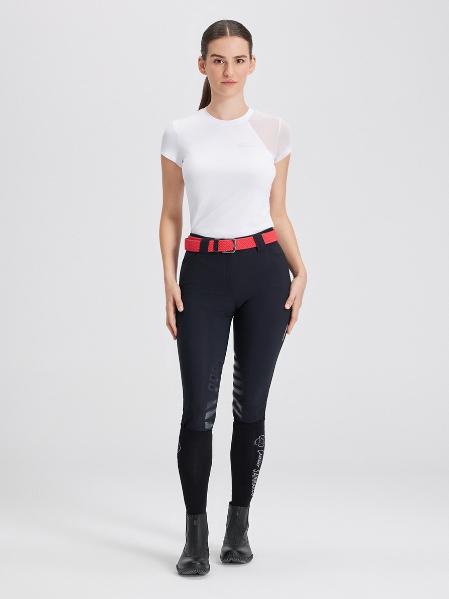 BELLA WHITE WOMEN'S TECH T-SHIRT 