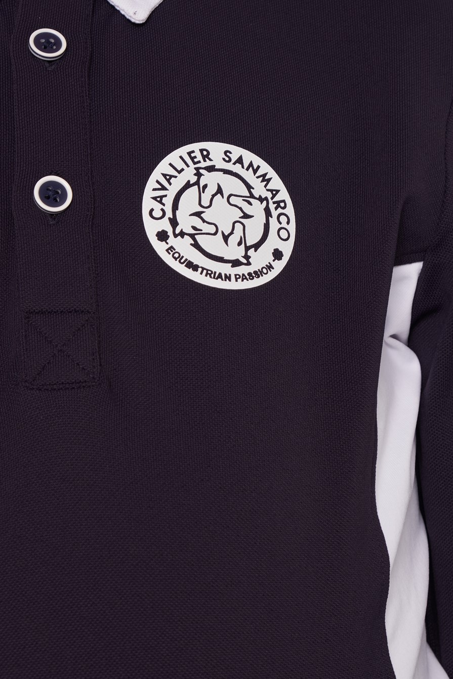 POLO DA CONCORSO RAGAZZO M/L   -   KIDS BOY   NAVY/WHITE