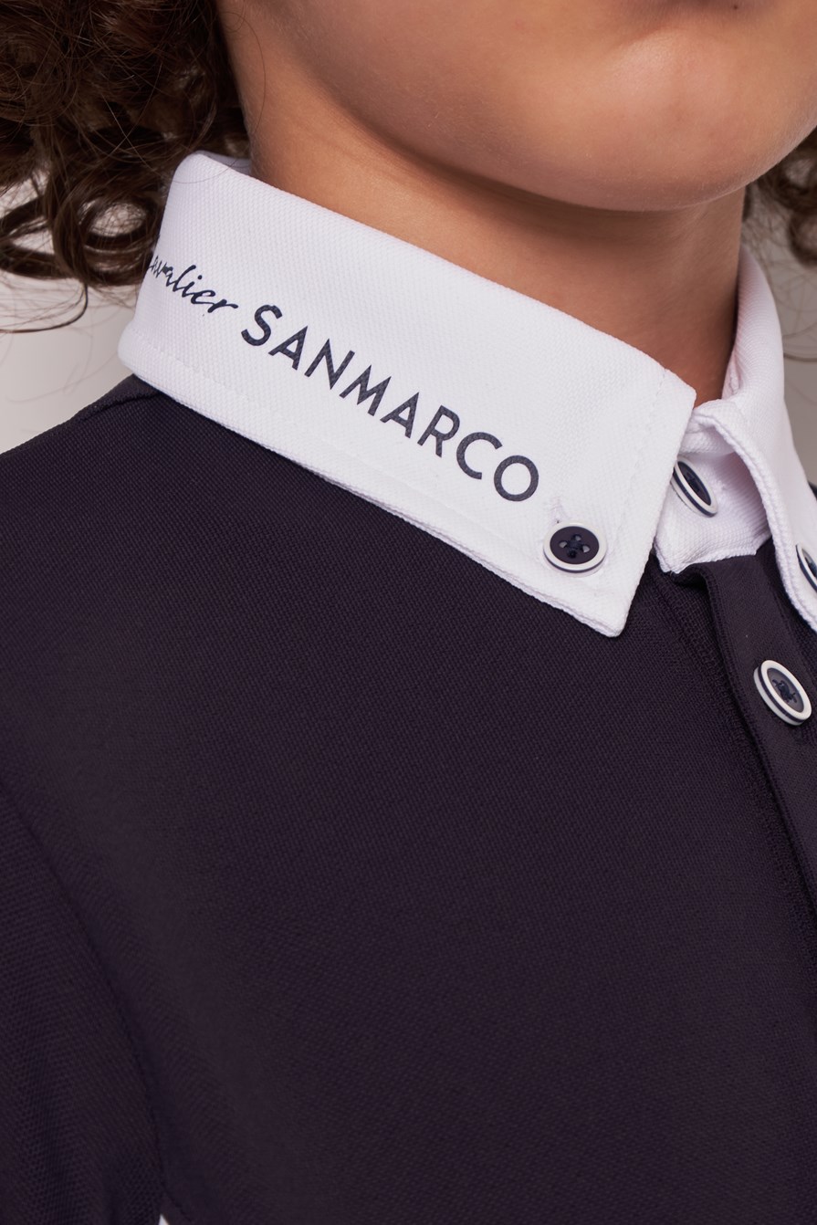 POLO DA CONCORSO RAGAZZO M/L   -   KIDS BOY   NAVY/WHITE