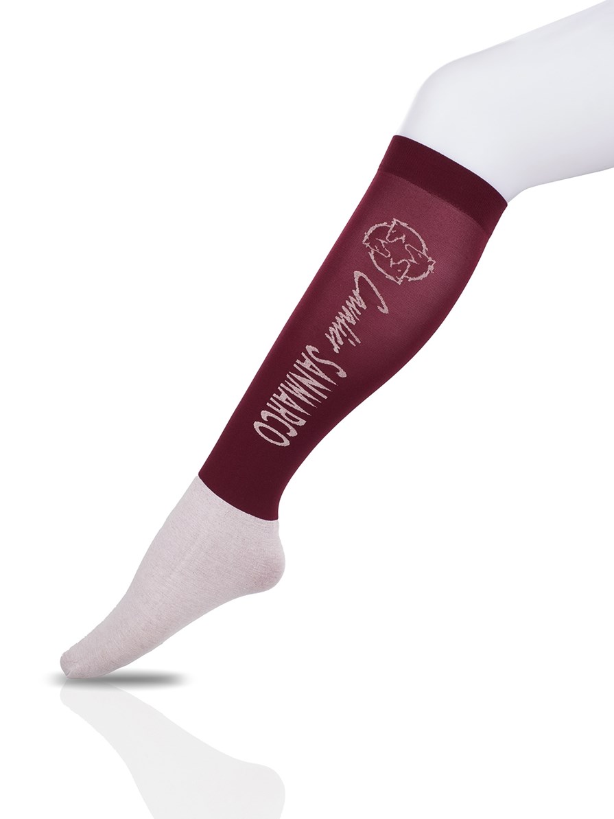 CAPRI-3XB SET #4/Blue,Bordeaux,D.Gray UNISEX SUMMER RIDING SOCKS 3 PACK BUNDLE 