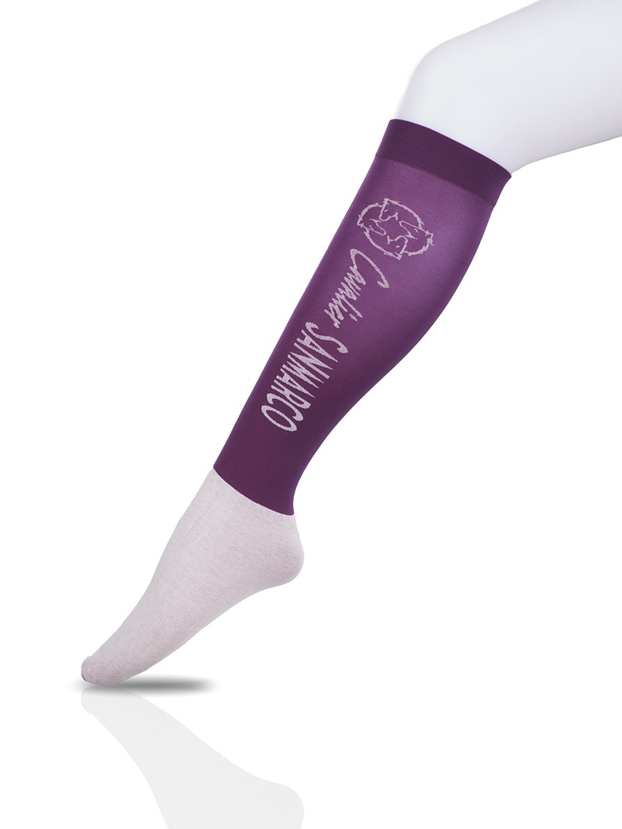 CAPRI-3XB SET #5/Pink,L.Gray,Purple UNISEX SUMMER RIDING SOCKS 3 PACK BUNDLE 