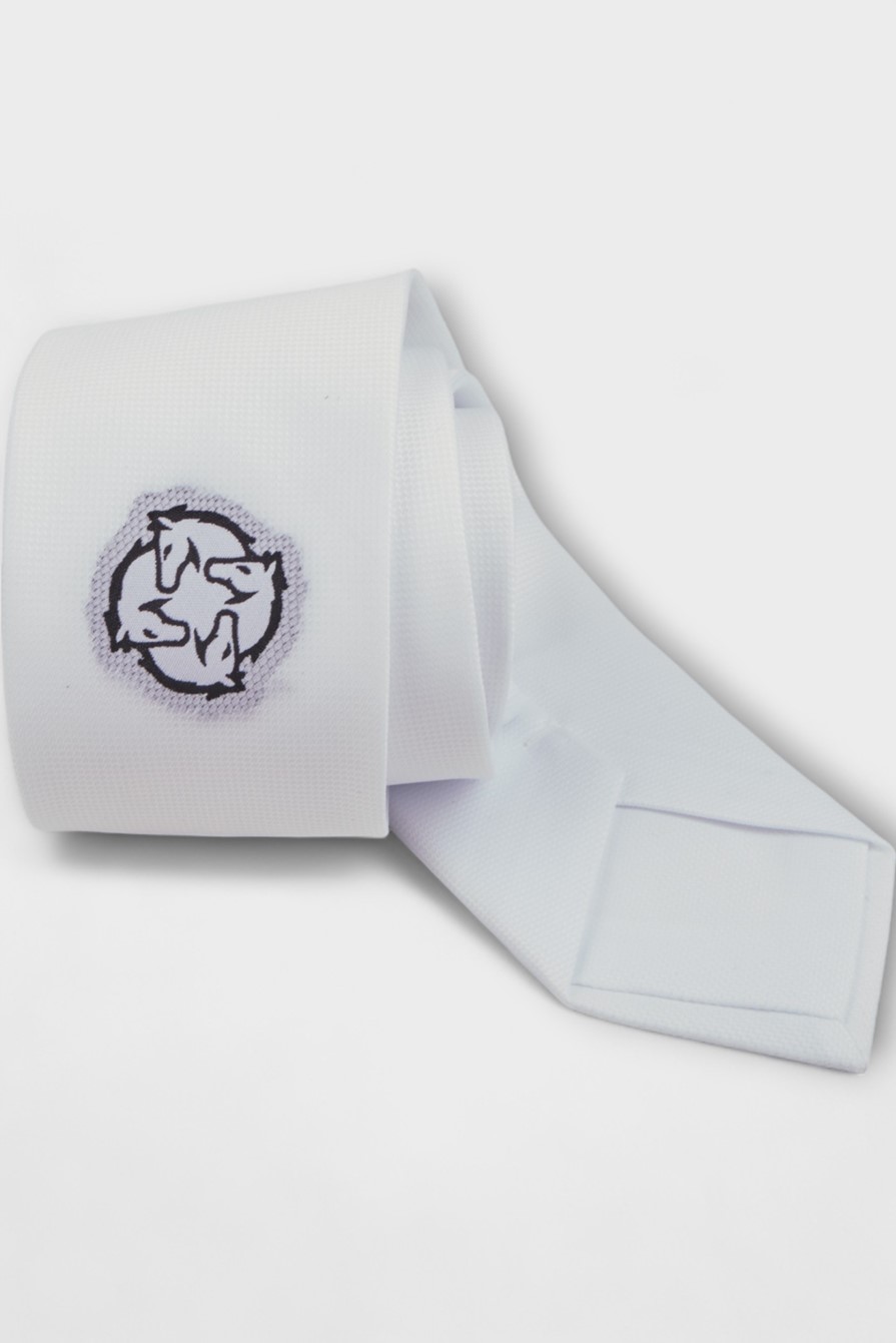 CRAVATTA DA CONCORSO   -   MEN   WHITE/WHITE