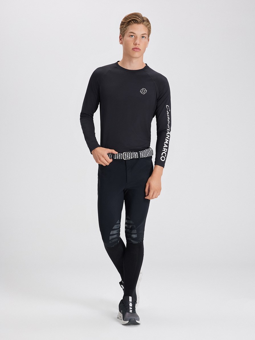 COPENHAGEN BLACK MEN'S LONG SLEEVE BASE LAYER  