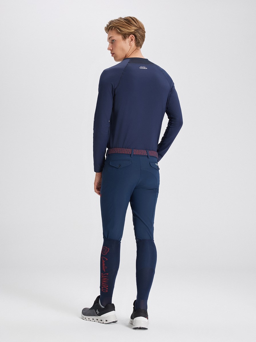 COPENHAGEN NAVY MAGLIETTA MANICA LUNGA DA UOMO 