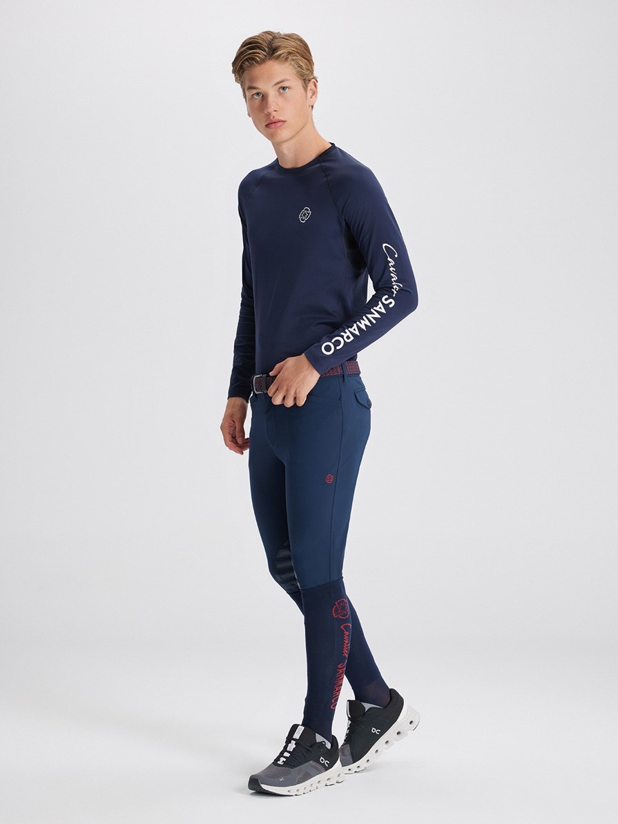 COPENHAGEN NAVY MAGLIETTA MANICA LUNGA DA UOMO
