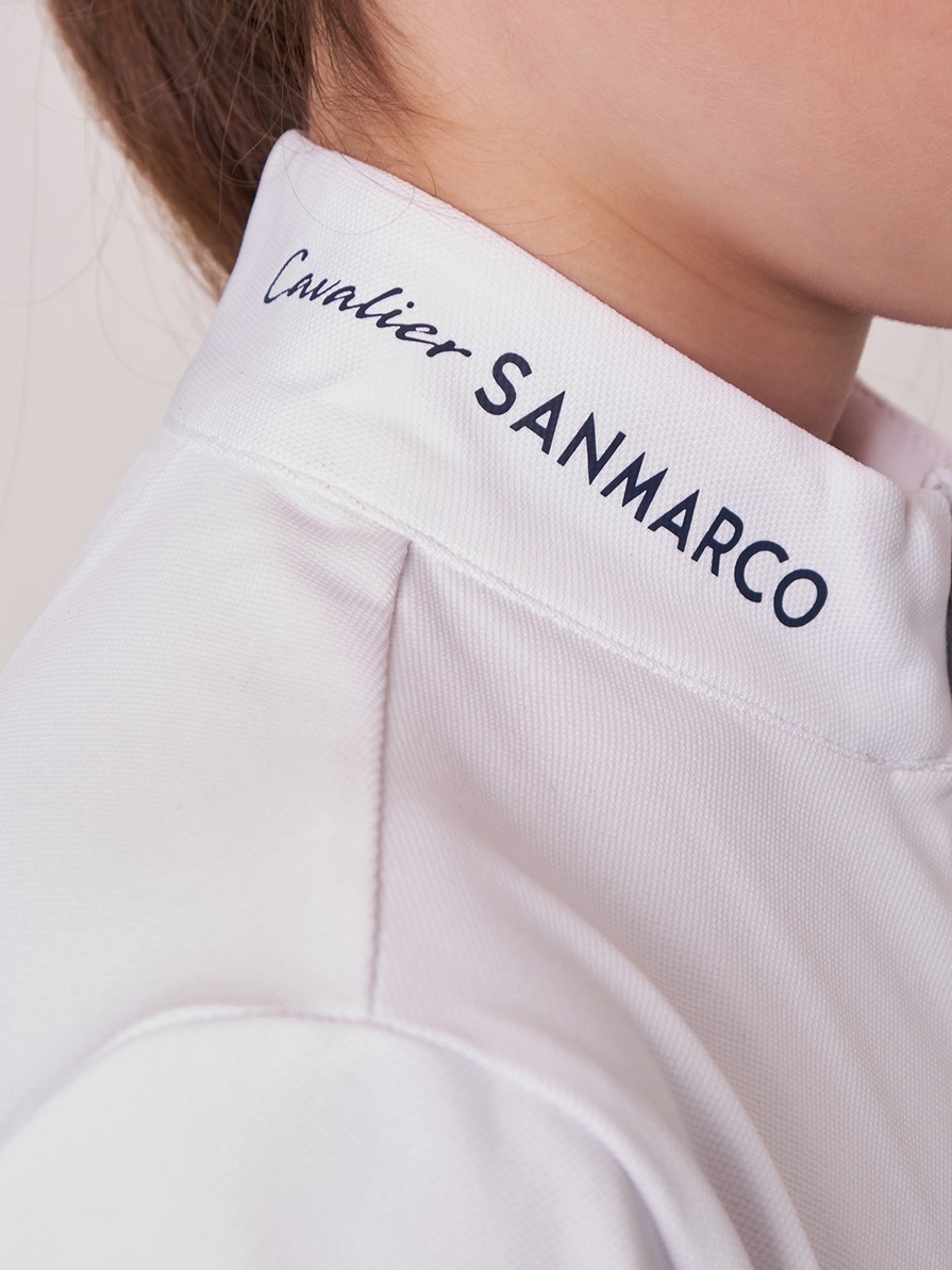 ENZA-JR WHITE KIZ ÇOCUK KISA KOL YARIŞMA POLO