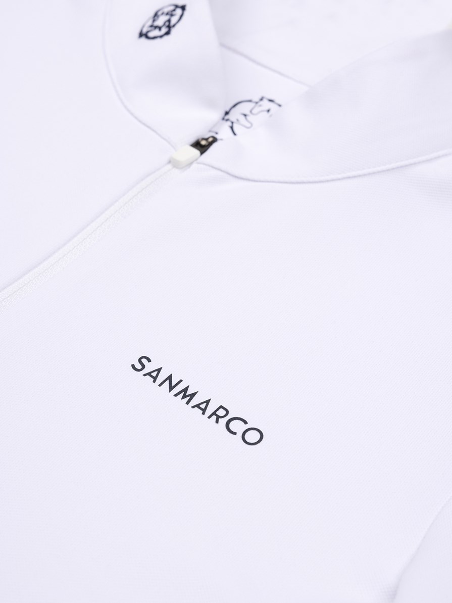 ENZA WHITE POLO DA CONCORSO DONNA MANICA CORTA