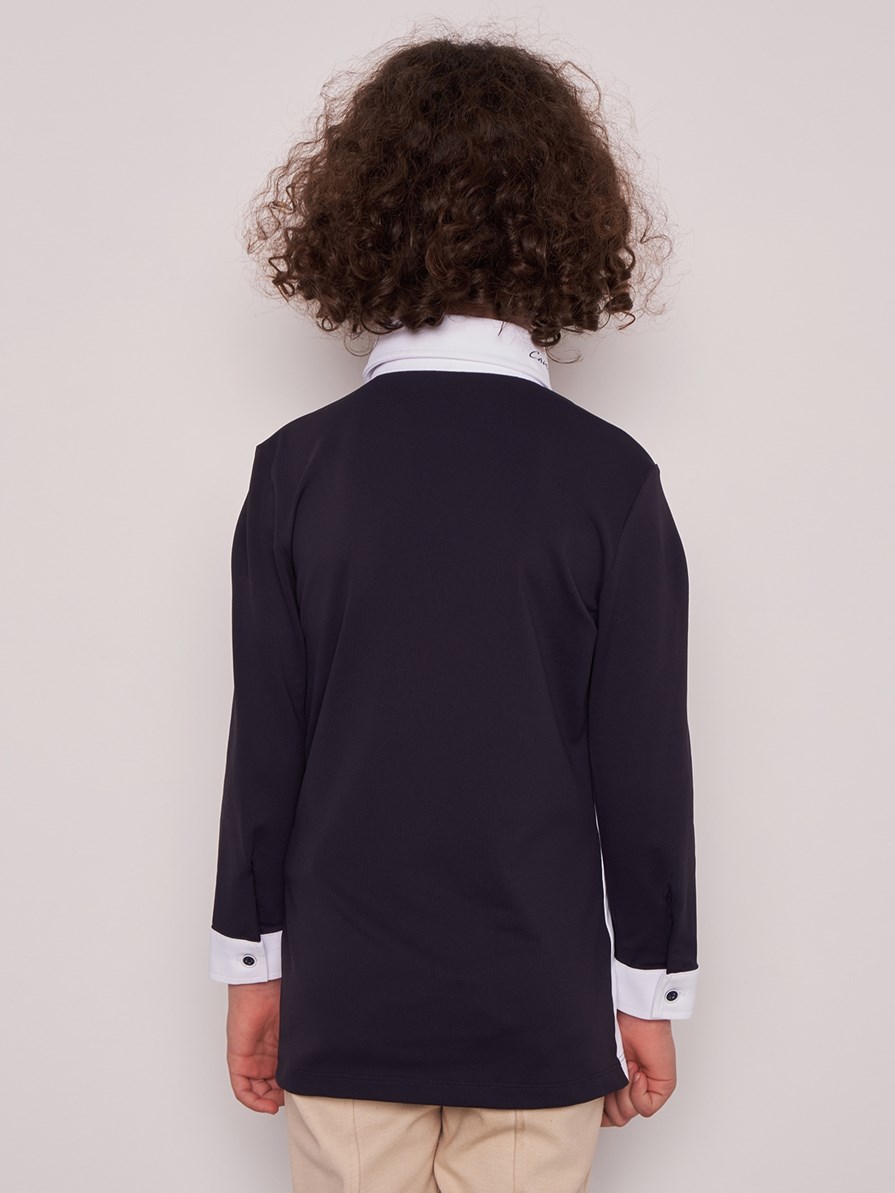 ENZO-JR NAVY/WHITE ERKEK ÇOCUK KISA KOL YARIŞMA POLO