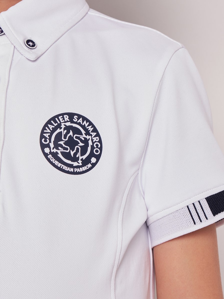 ENZO-JR WHITE ERKEK ÇOCUK KISA KOL YARIŞMA POLO