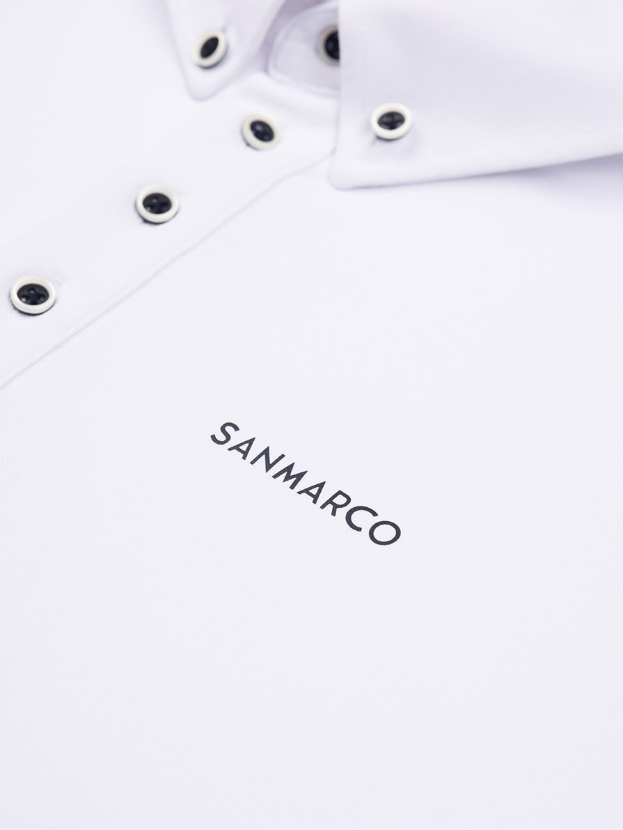 ENZO WHITE POLO DA CONCORSO UOMO MANICA CORTA