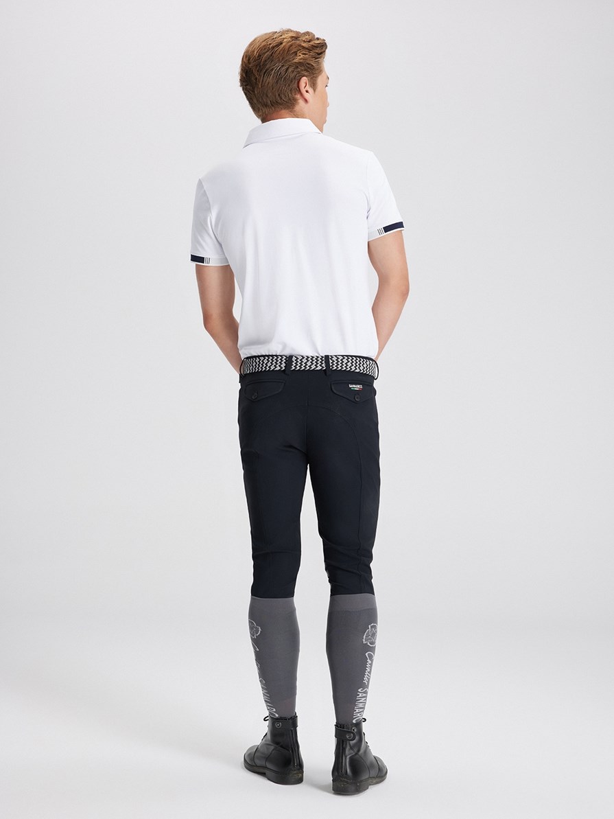 ENZO WHITE POLO DA CONCORSO UOMO MANICA CORTA