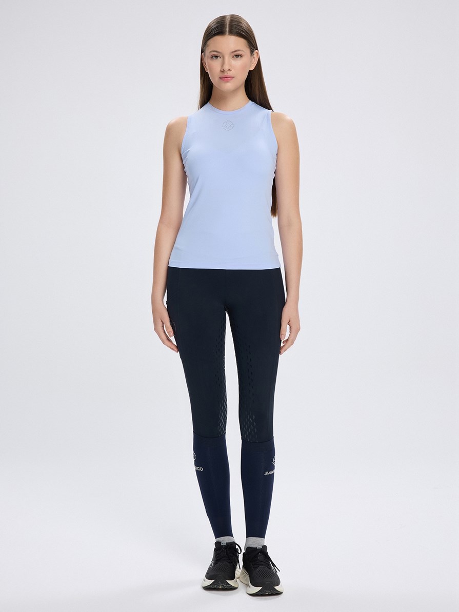 IBIZA CELESTIAL BLUE WOMEN'S SLEEVELESS T-SHIRT 