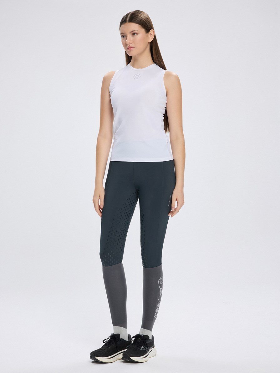 IBIZA WHITE T-SHIRT DONNA SENZA MANICHE 