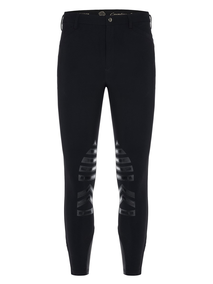 LEONARDO BLACK MEN'S KNEE GRIP PRO BREECHES 