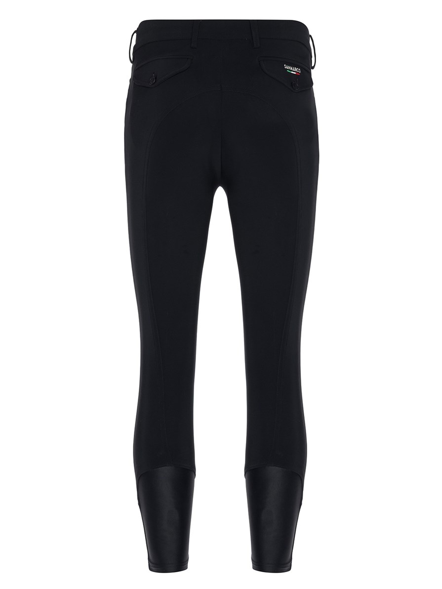 LEONARDO BLACK MEN'S KNEE GRIP PRO BREECHES 