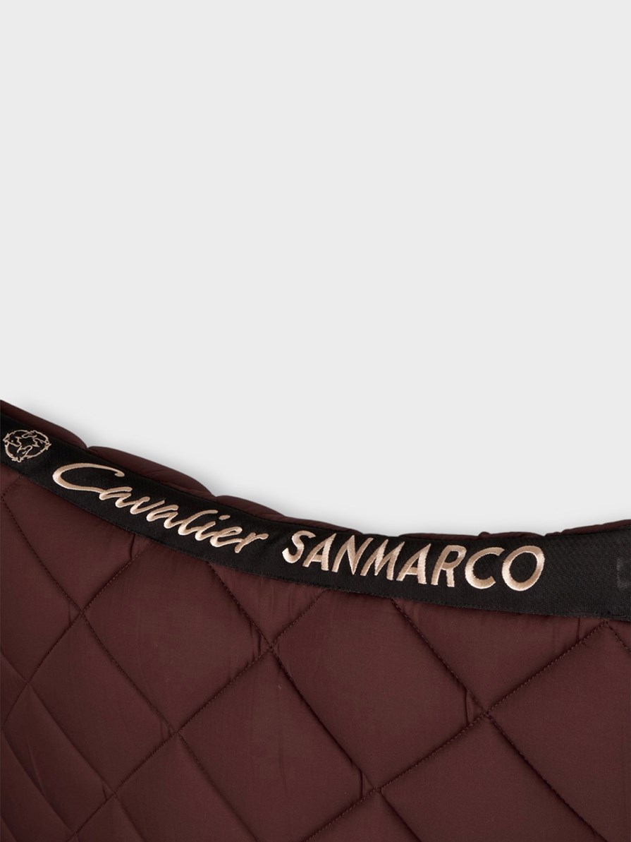 LONDON BROWN/GOLD DIAMOND SADDLE PAD