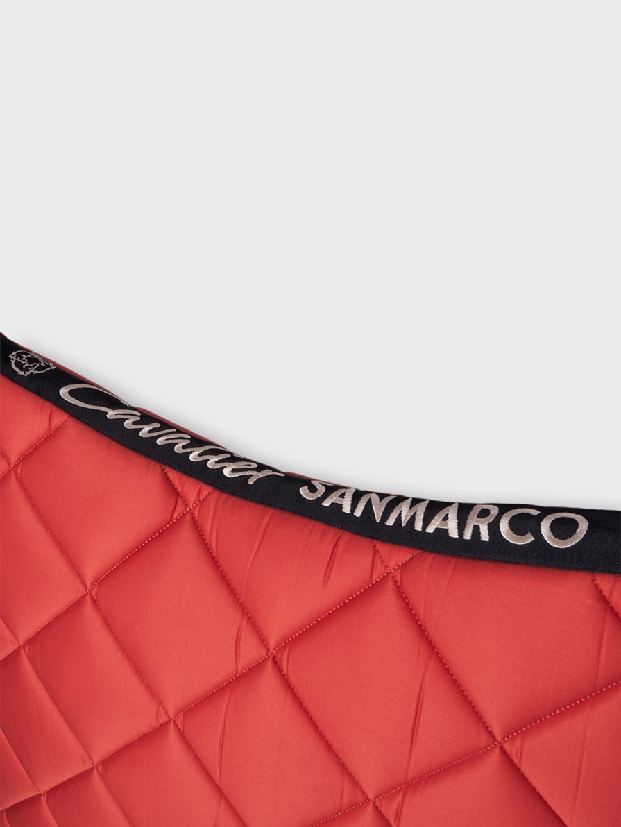LONDON DARK ORANGE DIAMOND SADDLE PAD
