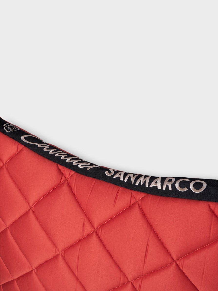 LONDON DARK ORANGE DIAMOND SADDLE PAD 