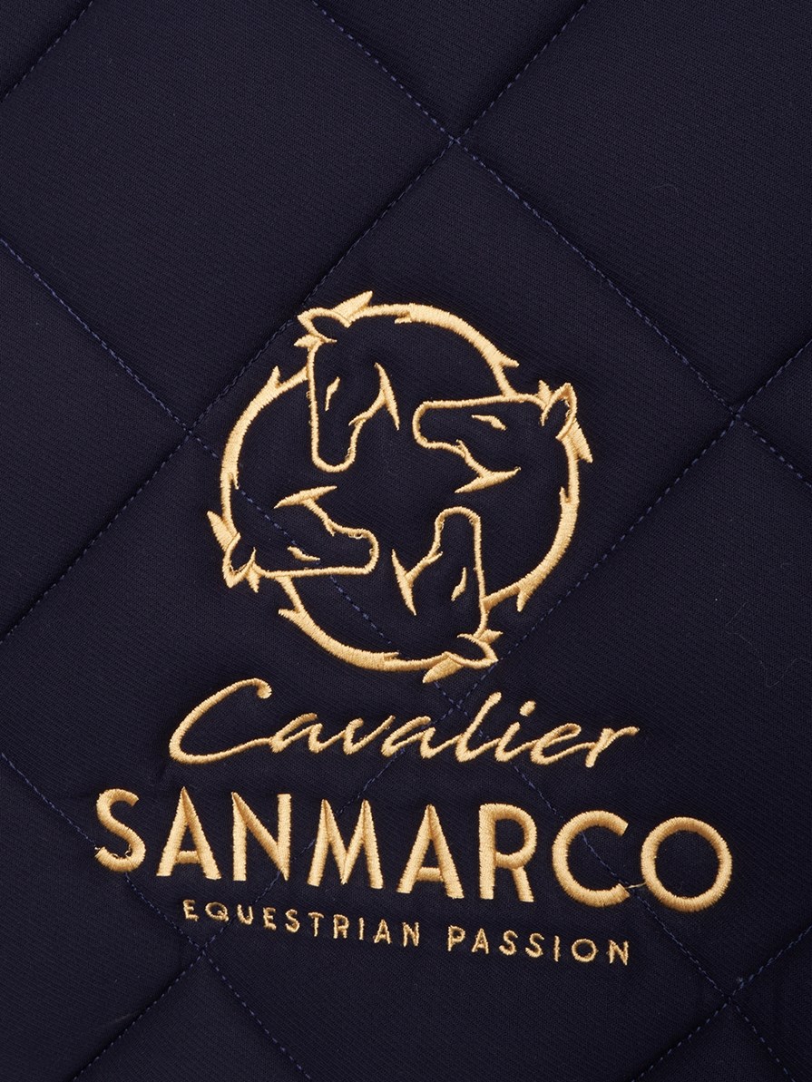 LONDON NAVY/GOLD DIAMOND SADDLE PAD