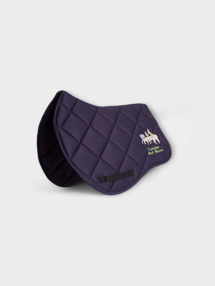 LONDON-P NAVY  DIAMOND SADDLE PAD 