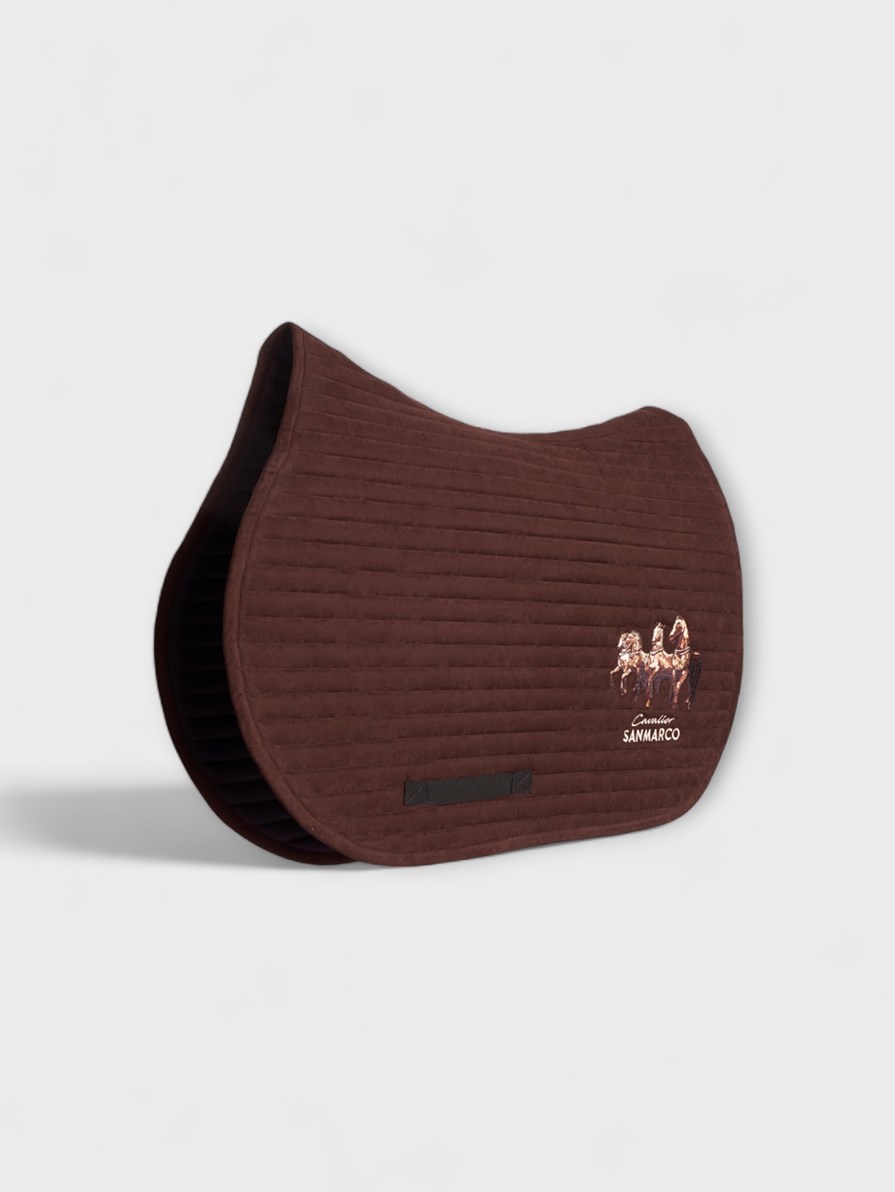 MANCHESTER CHOCOLATE SUEDE SADDLE PAD