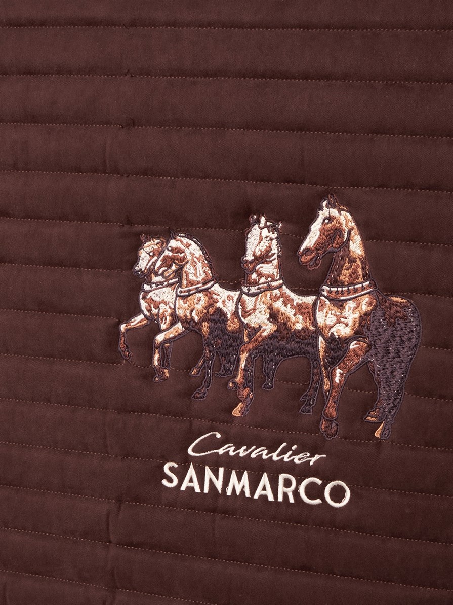 MANCHESTER CHOCOLATE SUEDE SADDLE PAD