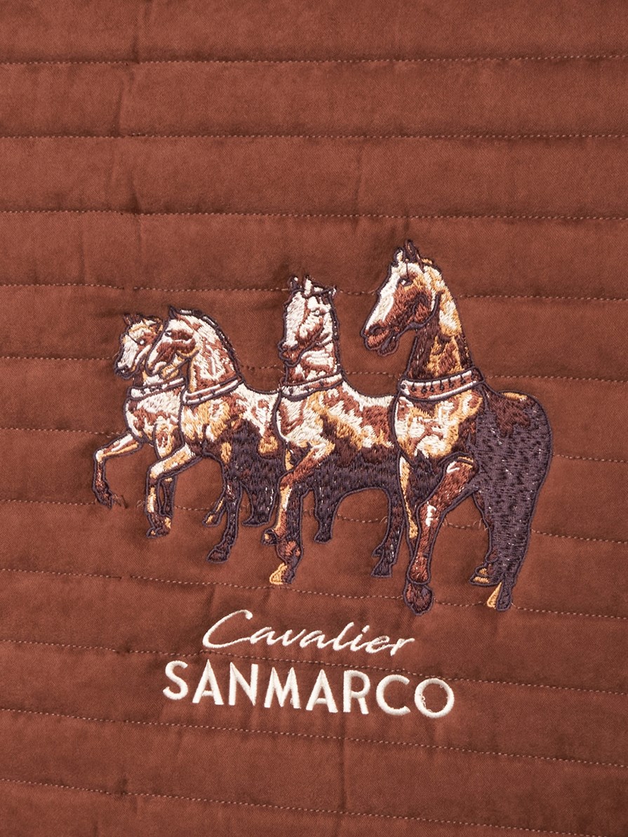 MANCHESTER LATTE SUEDE SADDLE PAD