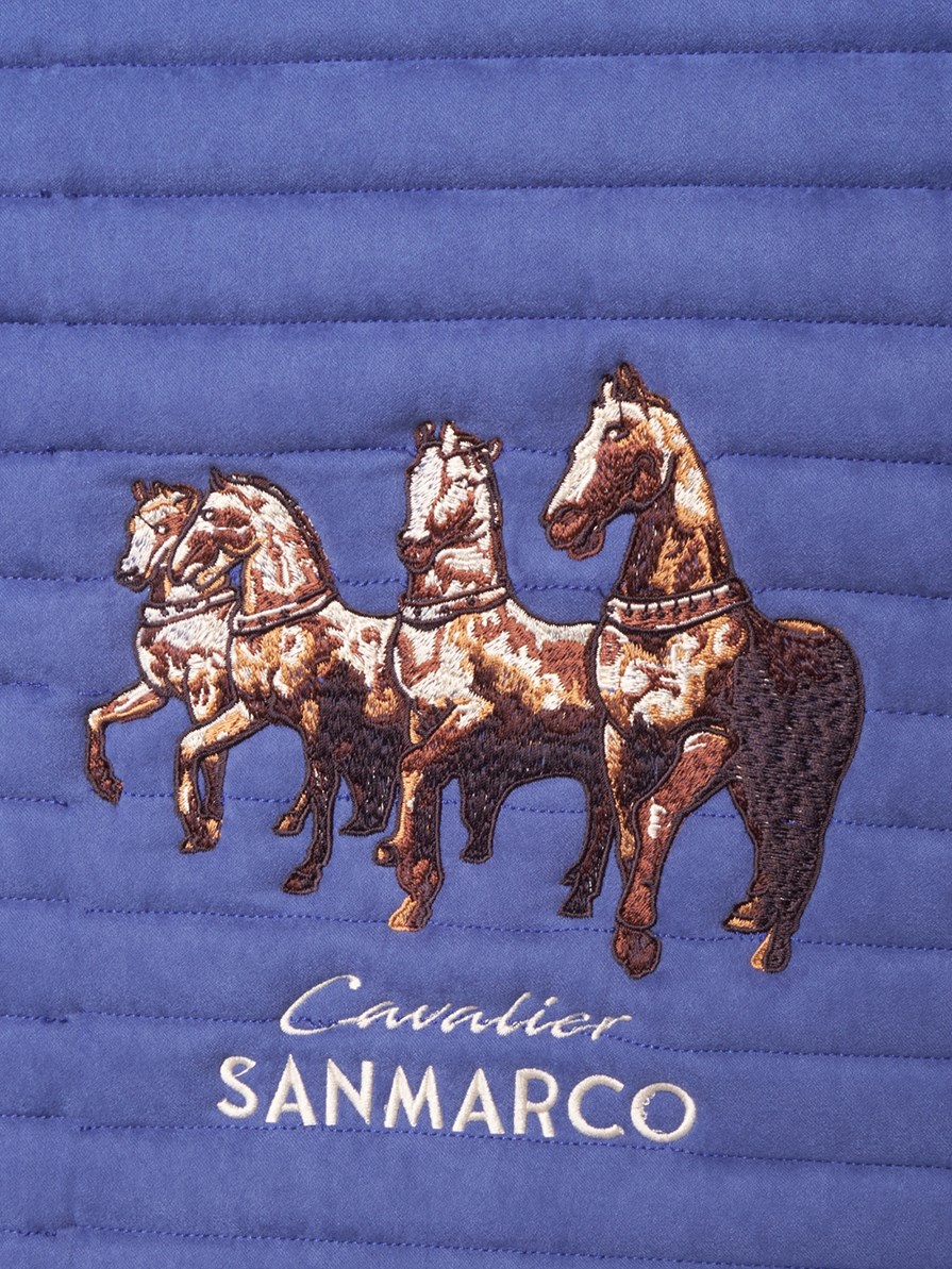 MANCHESTER ROYAL BLUE SUEDE SADDLE PAD