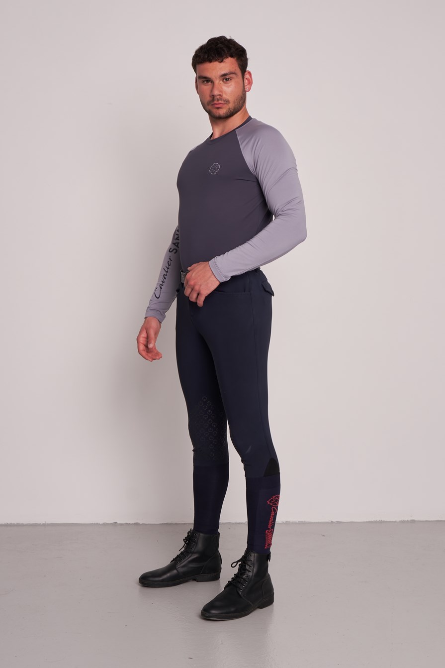 MAGLIETTA M/L DA UOMO   -   MEN   DARK GRAY/LIGHT GRAY