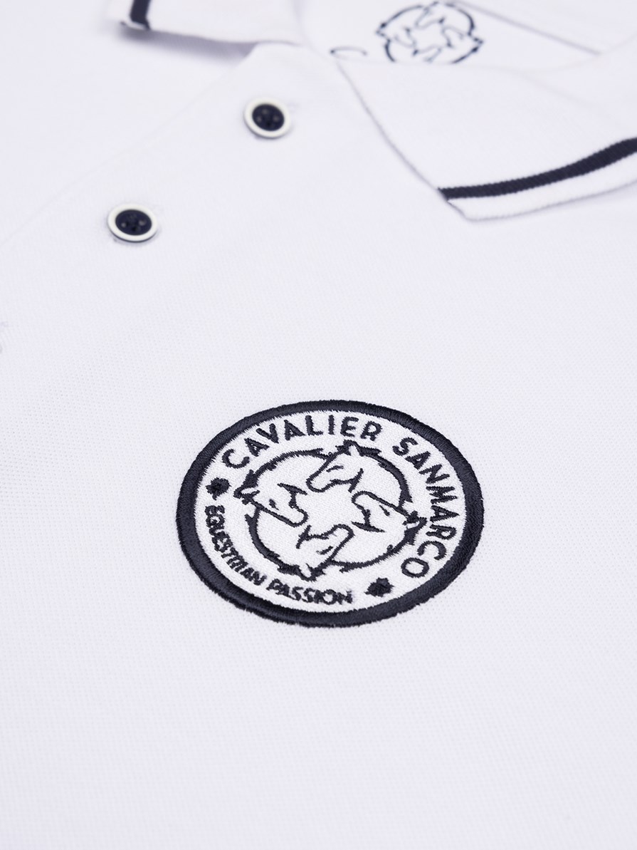 MONTANA WHITE MEN'S SOFT TRAINING POLO SHORT SLEEVE