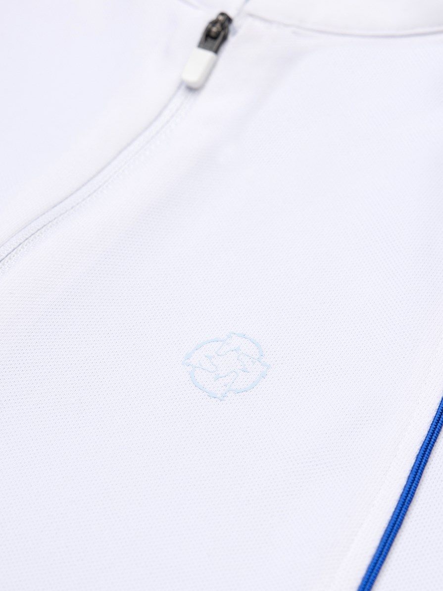 NINA SKY BLUE/WHITE GIRL'S COMPETITION POLO SHORT SLEEVE 