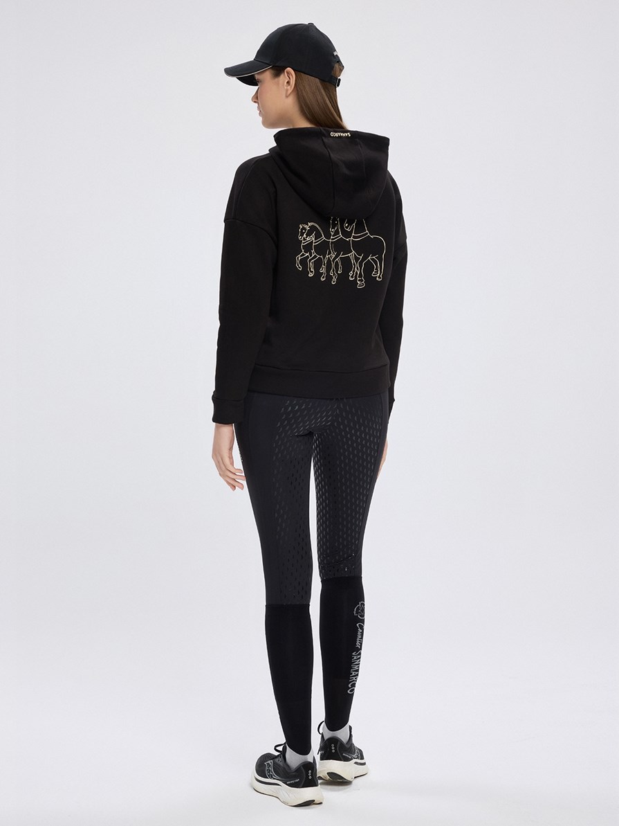 ODESA BLACK WOMEN'S HOODIE