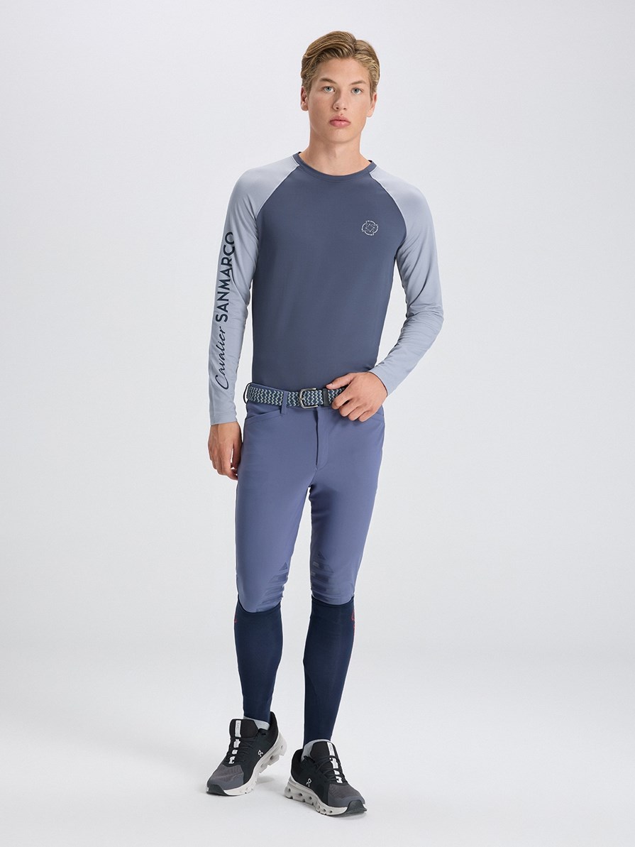 OSLO DARK GRAY/LIGHT GRAY MEN'S LONG SLEEVE BASE LAYER 
