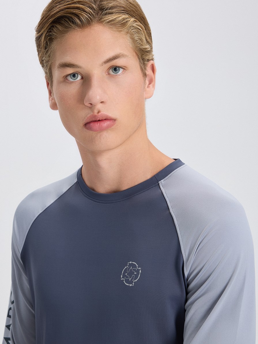 OSLO DARK GRAY/LIGHT GRAY MEN'S LONG SLEEVE BASE LAYER 