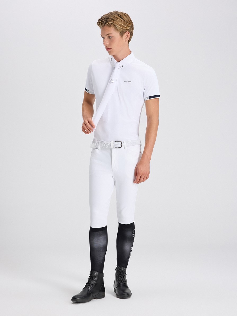 OXFORD WHITE CRAVATTA DA CONCORSO IN MAGLIA