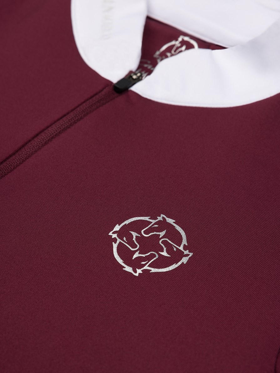 PAOLA BORDEAUX WOMEN'S COMPETITION POLO LONG SLEEVE 