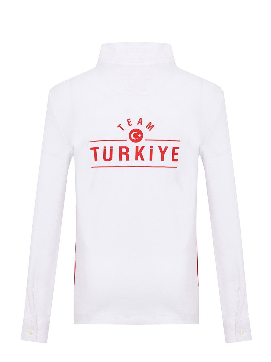 PAOLA-TBF WHITE/RED WOMEN'S COMPETITION POLO LONG SLEEVE X TEAM TÜRKİYE