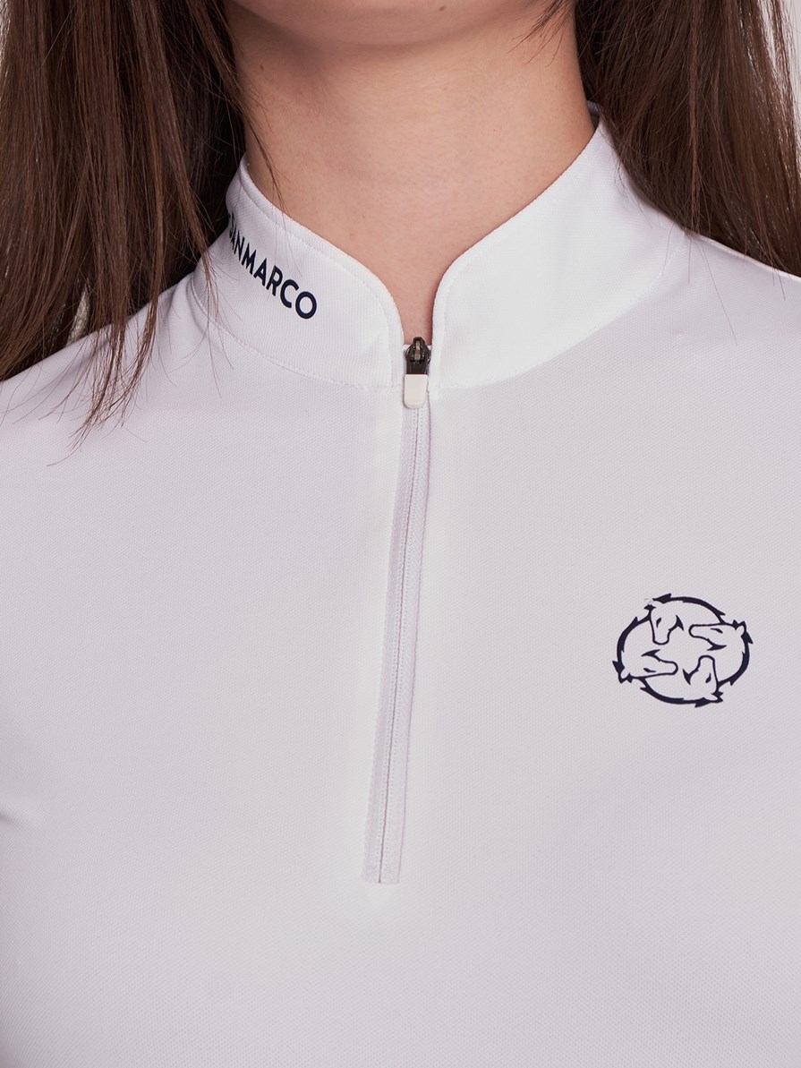 PAOLA WHITE KADIN UZUN KOL YARIŞMA POLO