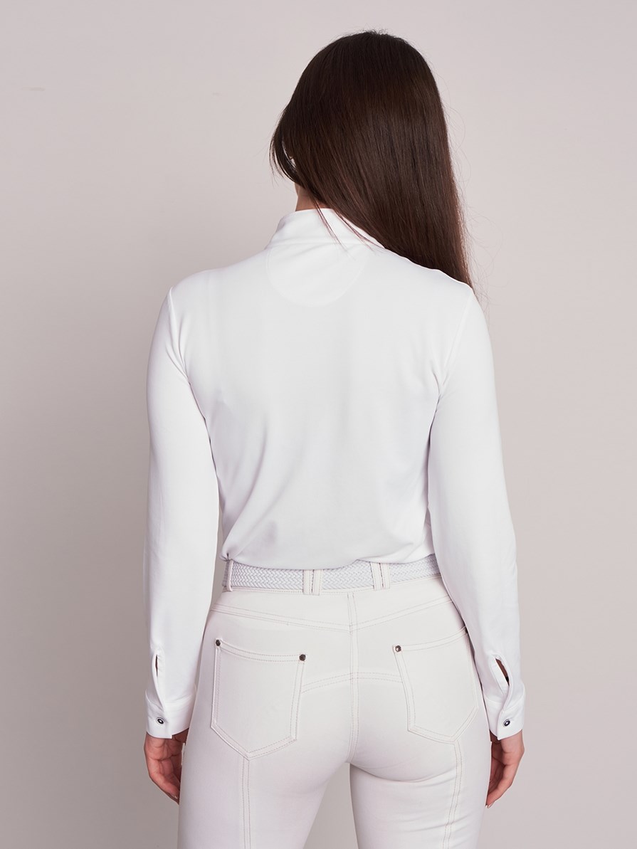 PAOLA WHITE KADIN UZUN KOL YARIŞMA POLO